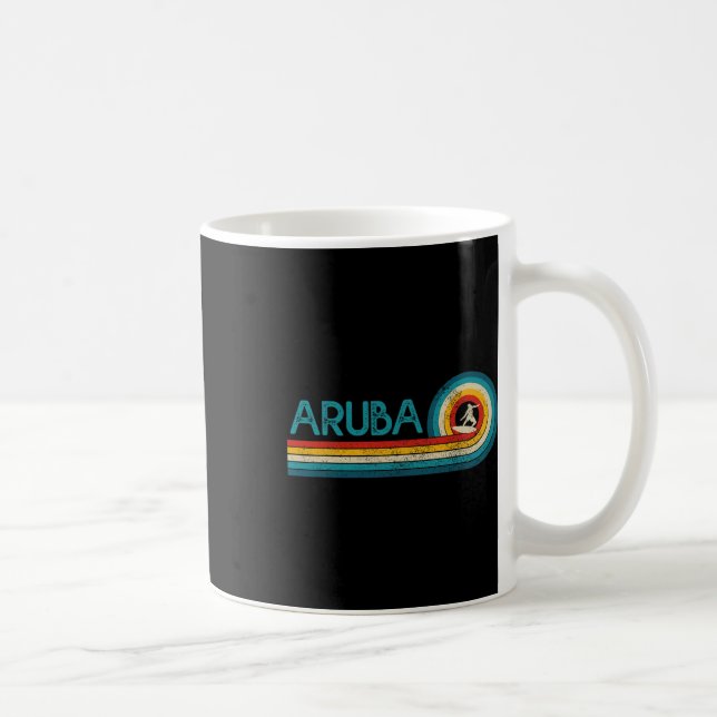 Mug Cadeau de surf vintage de plage Aru  (Droite)