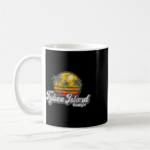 Mug Cadeau de surfeur vintage Tybee Island Ga Rétro 70