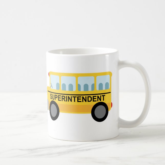 Mug Cadeau de surveillant (autobus scolaire) (Droite)