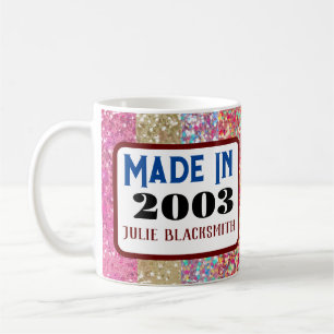 Mug Cadeau de taille pour 21e anniversaire 2004