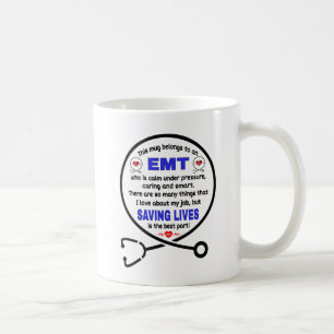 Mug Cadeau de technicien Médicale d'urgence. Cadeau E