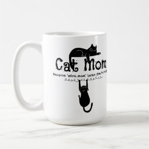 Mug Cadeau de typographie de citation de maman de chat