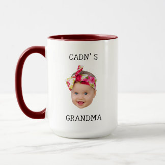 Mug Cadeau de visage de bébé personnalisé moderne pour