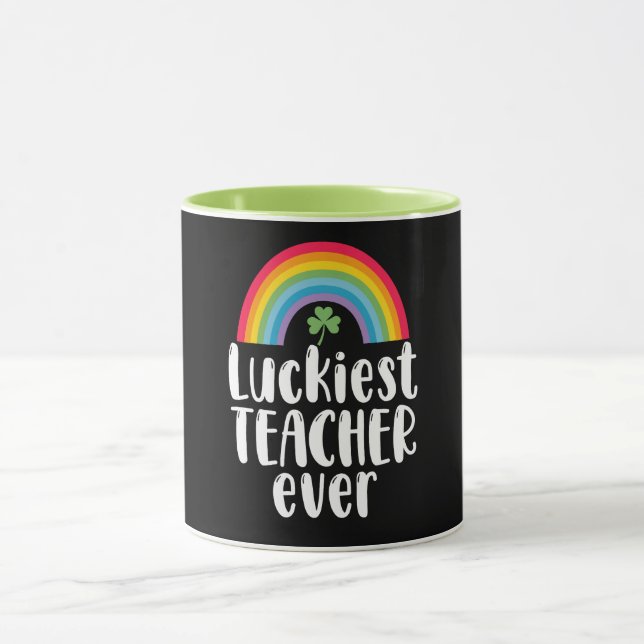 Mug Cadeau d'école pour enseignant le plus chanceux St (Centre)
