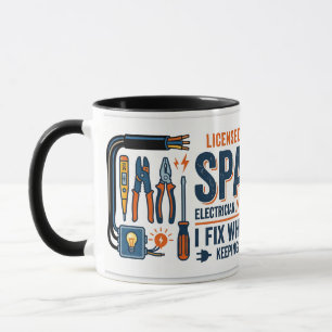 Mug Cadeau d'électriciens Sparky