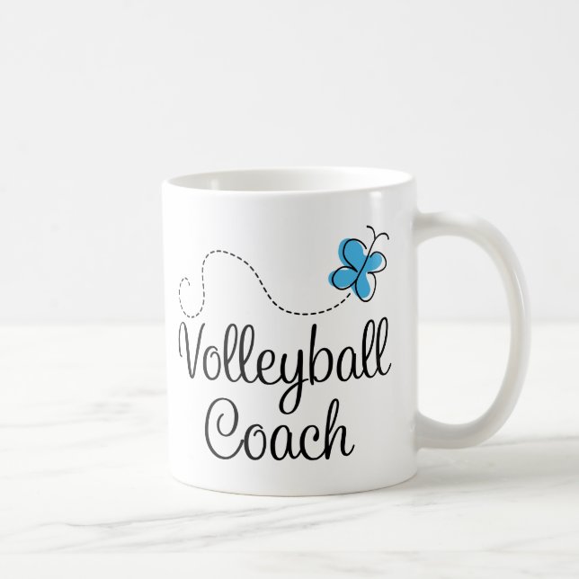 Mug Cadeau d'entraîneur de volleyball de fille (Droite)