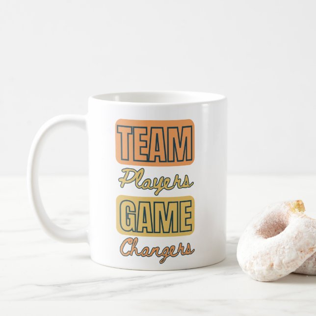 Mug Cadeau d'entreprise citation motivationnelle joueu (Avec donut)