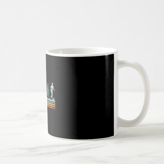 Mug Cadeau d'évolution de football rétro pour joueuses (Droite)