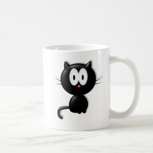 Mug Cadeau d'Halloween à la chatte noire