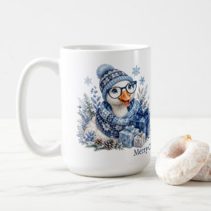 Mug Cadeau d'hiver de Hanukkah de Noël d'Oie Bleue