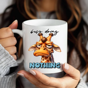 Mug Cadeau d'humour de girafe hilarant pour amateur d'