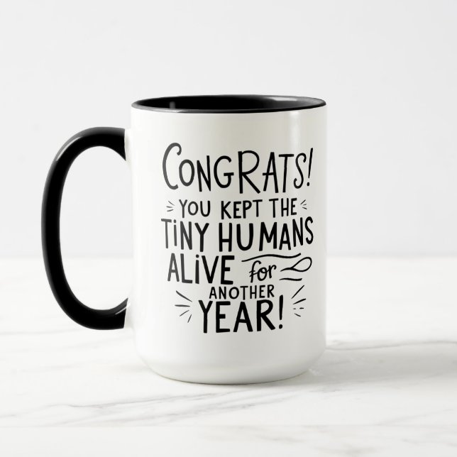 Mug Cadeau d'humour pour maman et papa – Drôle de « Pe (Gauche)