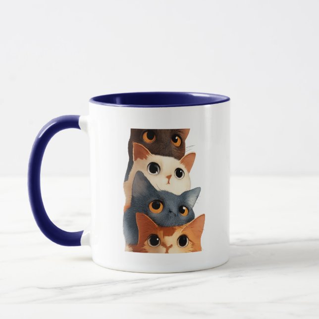 Mug Cadeau d'illustration d'animal drôle (Gauche)
