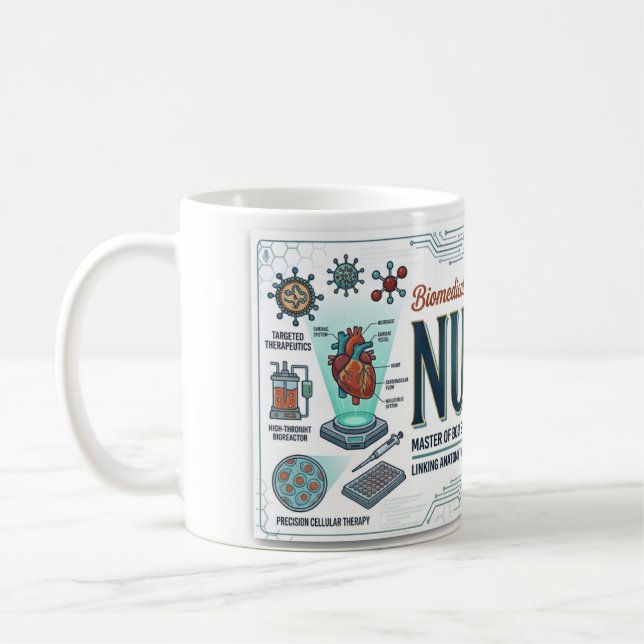 Mug Cadeau d'infirmière biomédicale  (Gauche)