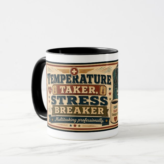 Mug Cadeau d'infirmière pour femmes Citation médicale (Devant gauche)