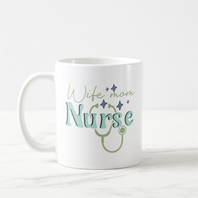Mug Cadeau d'infirmière pour la Fête des mères infirmi (Gauche)