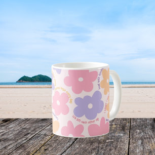 Mug Cadeau d'infirmière rétro mignon, Floral RN Gradua