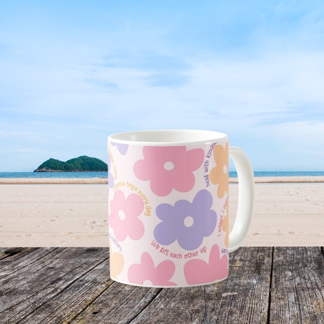 Mug Cadeau d'infirmière rétro mignon, Floral RN Gradua (Créateur téléchargé)