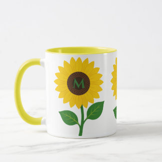 Mug Cadeau d'initiales personnalisées Bohème Soleil