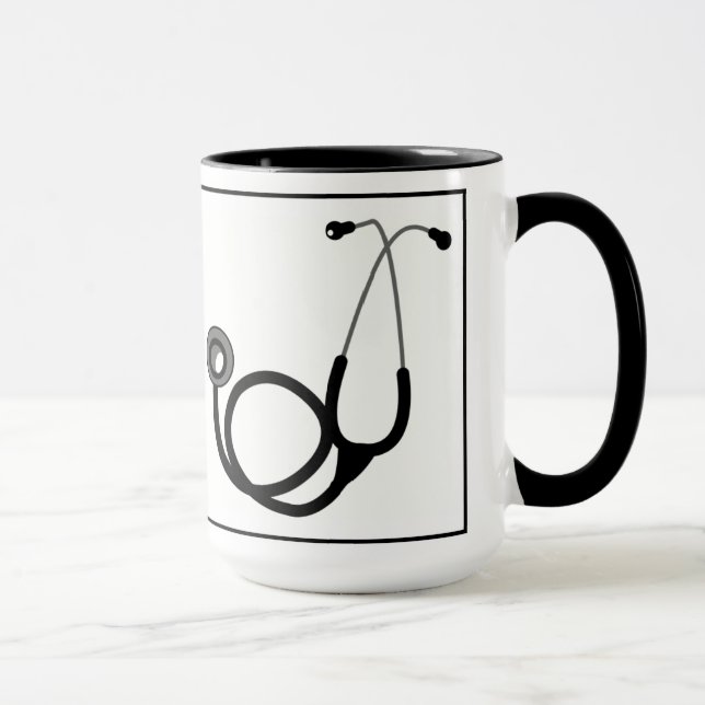 mug cadeau docteur stéthoscope (Droite)