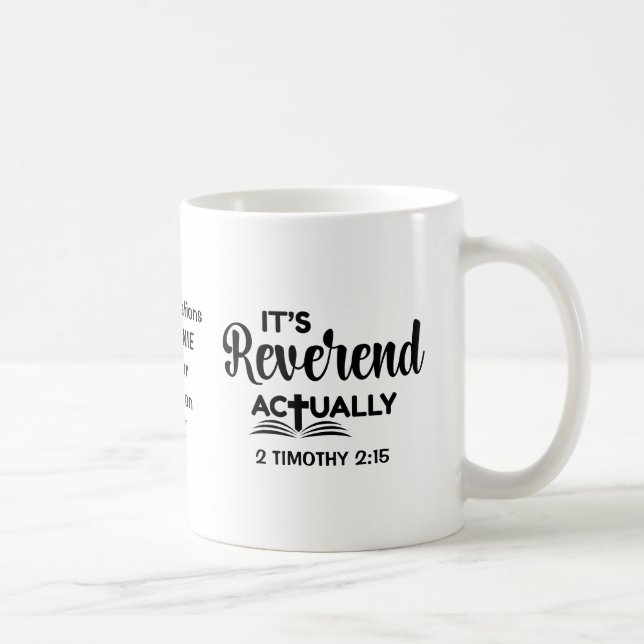 Mug Cadeau d'ordination drôle pour pasteur C'EST RÉVÉR (Droite)