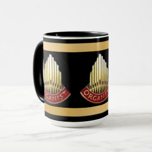 Mug Cadeau d'organiste de façade d'orgue à tuyaux