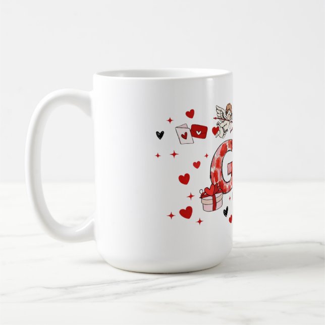 Mug Cadeau doux pour la Saint-Valentin de grand-mère  (Gauche)