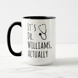 Mug Cadeau drôle avec nom de docteur personnalisé – C'