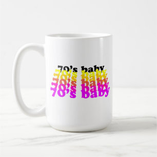 Mug cadeau drôle d'anniversaire des années 70 né 70-79