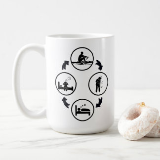 Mug Cadeau drôle d'aviron, Le cycle d'aviron