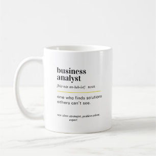 Mug Cadeau drôle de définition d'analyste commercial