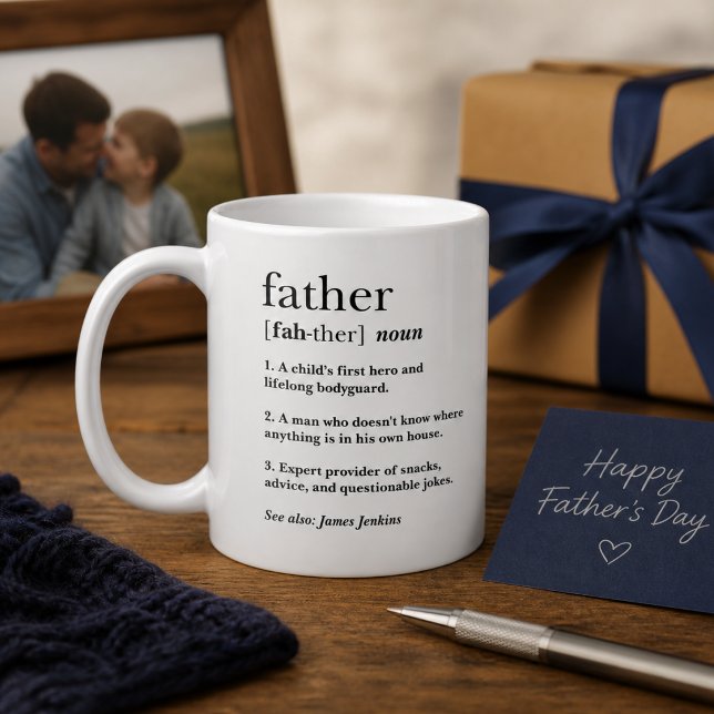 Mug Cadeau drôle de définition de papa pour la fête de (Créateur téléchargé)