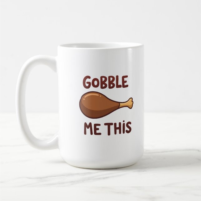 Mug Cadeau drôle de dinde de Thanksgiving (Gauche)