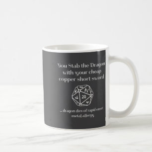 Mug Cadeau drôle de Dnd pour les jeux de rôle Rpg