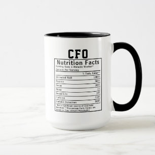 Mug Cadeau drôle de faits nutritionnels pour le direct