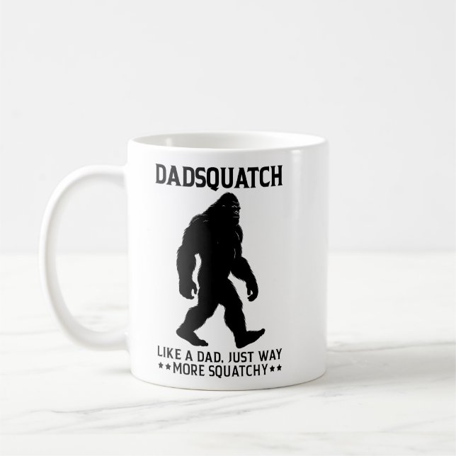 Mug Cadeau drôle de la fête des pères Dadsquatch Bigfo (Gauche)