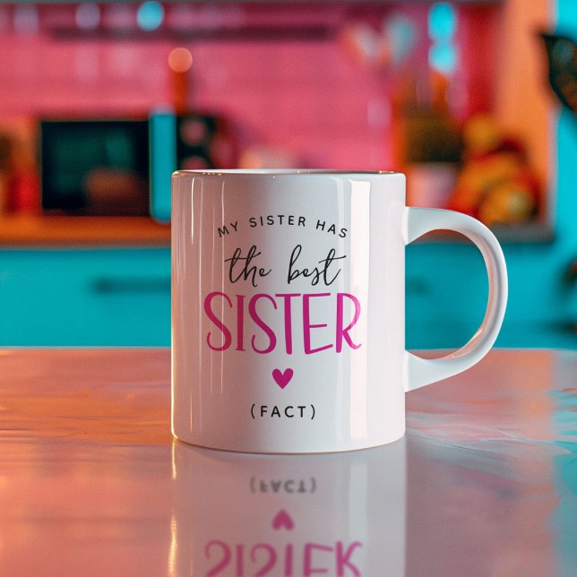 Mug Cadeau drôle de 'Meilleure Sœur' (Créateur téléchargé)
