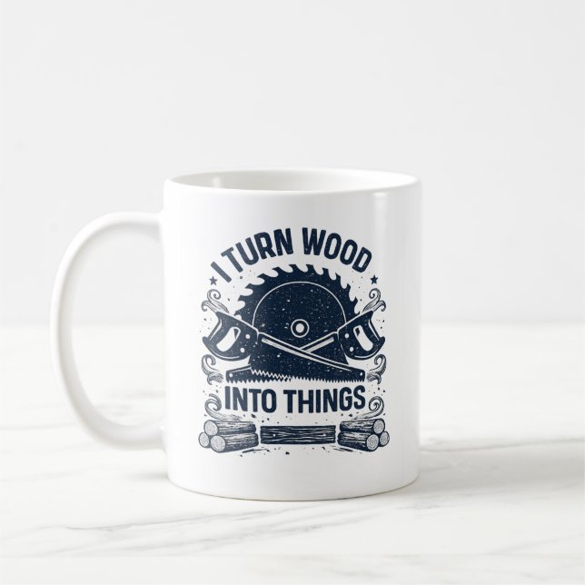 Mug Cadeau drôle de menuiserie pour papa (Gauche)