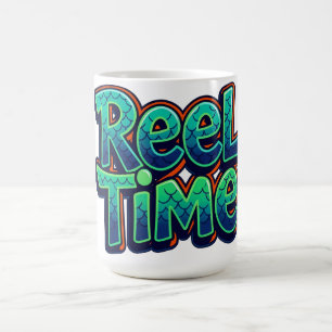 Mug Cadeau drôle de pêche en temps réel pour pêcheur