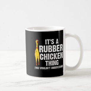 Mug Cadeau drôle de poulet en caoutchouc pour hommes e