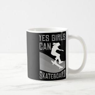 Mug Cadeau drôle de skateboard pour filles enfants qui