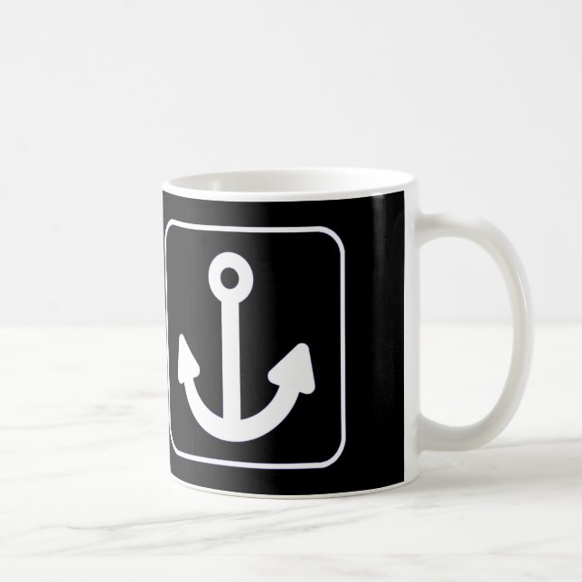 Mug Cadeau drôle de Wanchor d'Ancre de W (Droite)