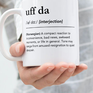 Mug Cadeau drôle d'héritage norvégien Uff Da Norvège