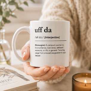 Mug Cadeau drôle d'héritage norvégien Uff Da Norvège