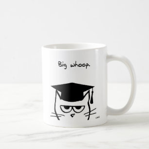 Mug Cadeau drôle d'obtention du diplôme - le chat