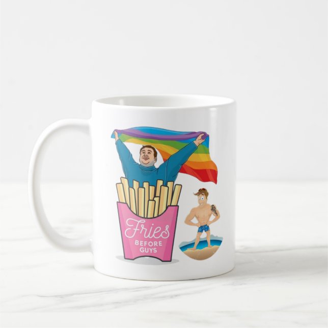 Mug Cadeau drôle LGBT Gay Pride CHUBBY CHASER pour Twi (Gauche)