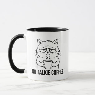 Mug Cadeau drôle pour amateur de chat sans café