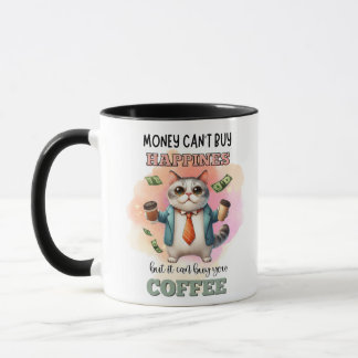 Mug Cadeau drôle pour amateur de chats : L'argent ne p