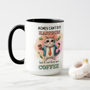 Mug Cadeau drôle pour amateur de chats : L'argent ne p