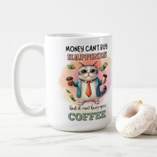 Mug Cadeau drôle pour amateur de chats : L'argent ne p